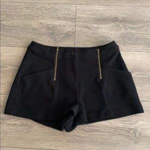 Black Tweed Winter Shorts
